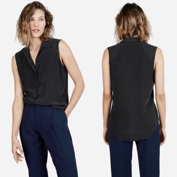 Everlane Tops - Everlane the Silk Sleeveless Button-front Top